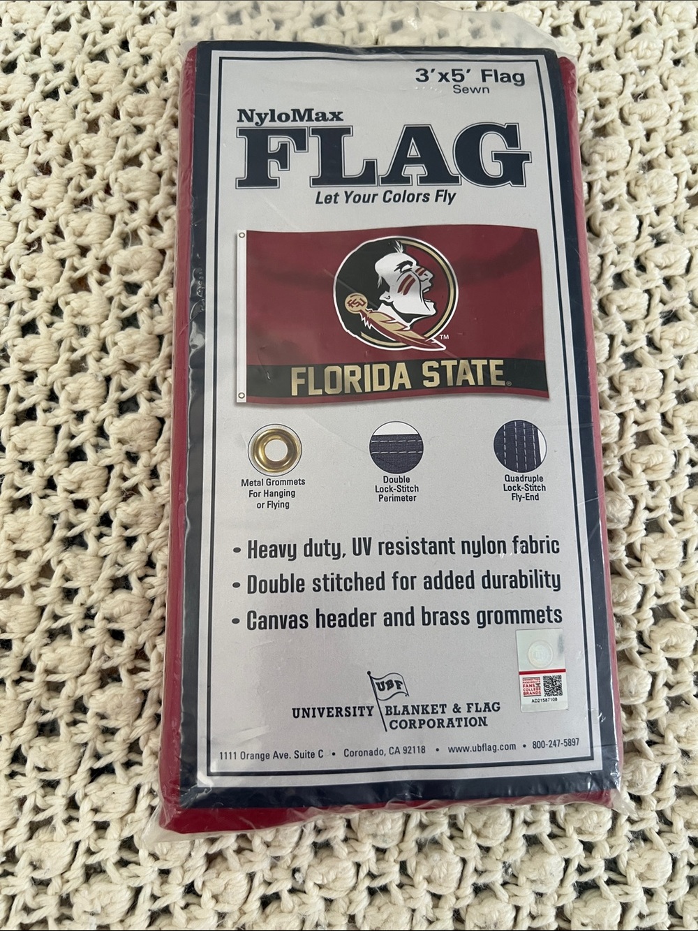 FSU Flag 3x5. Brand new